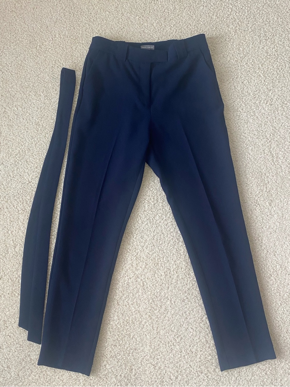 Vince Camuto Navy Straight Leg Pants